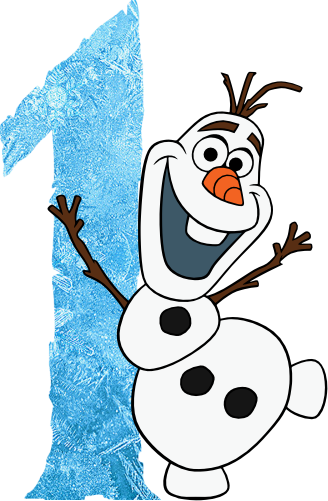 (351-D10-4A) Olaf Frozen Numbers