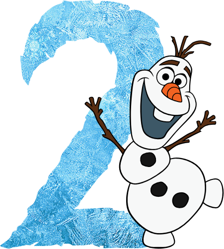 (351-D10-4A) Olaf Frozen Numbers