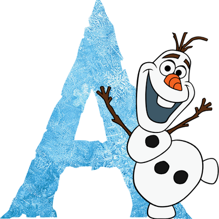 (351-D10-4A) Olaf Frozen Letters