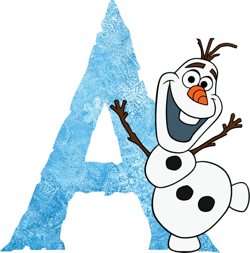 (351-D10-4A) Olaf Frozen Letters