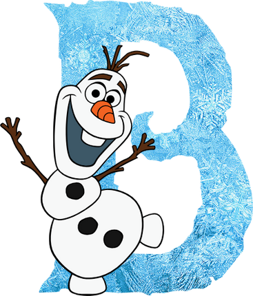 (351-D10-4A) Olaf Frozen Letters