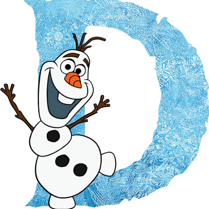 (351-D10-4A) Olaf Frozen Letters