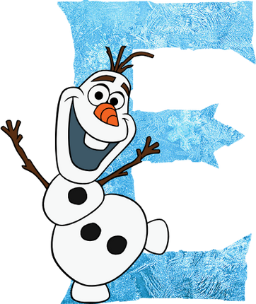 (351-D10-4A) Olaf Frozen Letters