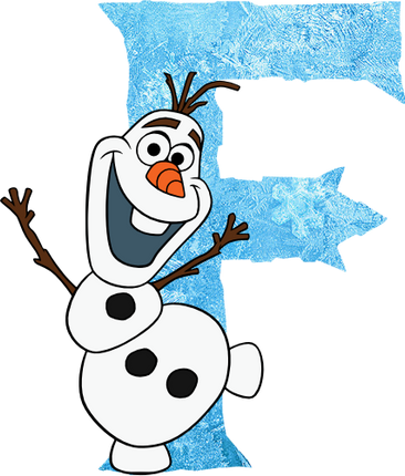 (351-D10-4A) Olaf Frozen Letters