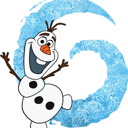 (351-D10-4A) Olaf Frozen Letters
