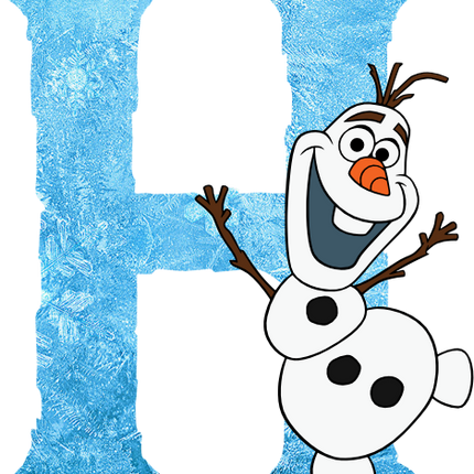 (351-D10-4A) Olaf Frozen Letters