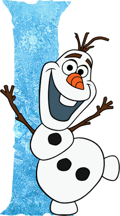 (351-D10-4A) Olaf Frozen Letters