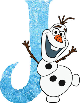 (351-D10-4A) Olaf Frozen Letters