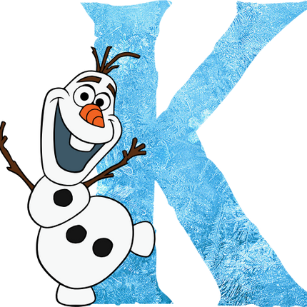 (351-D10-4A) Olaf Frozen Letters