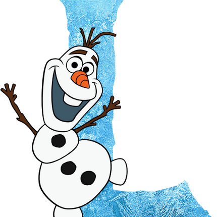 (351-D10-4A) Olaf Frozen Letters