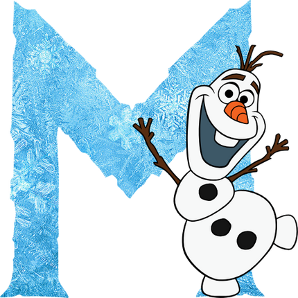 (351-D10-4A) Olaf Frozen Letters
