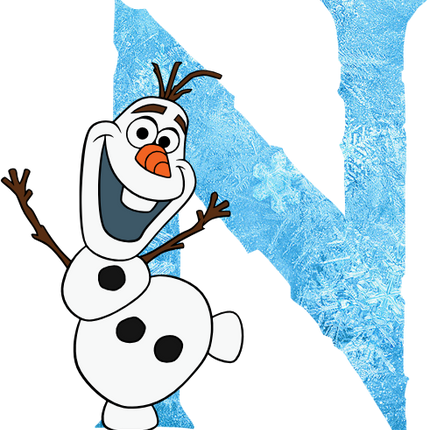 (351-D10-4A) Olaf Frozen Letters
