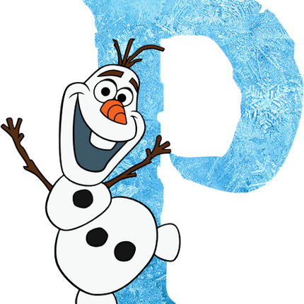 (351-D10-4A) Olaf Frozen Letters