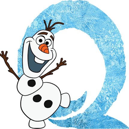 (351-D10-4A) Olaf Frozen Letters