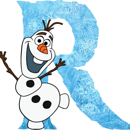 (351-D10-4A) Olaf Frozen Letters