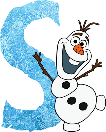 (351-D10-4A) Olaf Frozen Letters