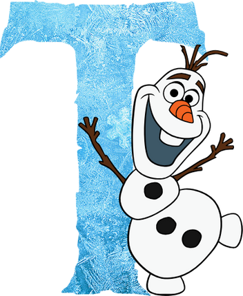 (351-D10-4A) Olaf Frozen Letters