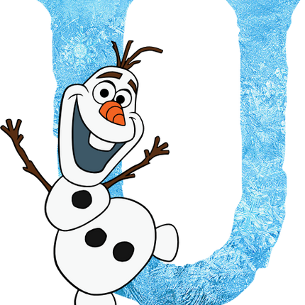 (351-D10-4A) Olaf Frozen Letters