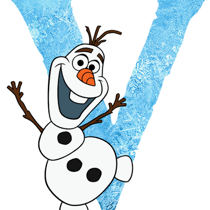 (351-D10-4A) Olaf Frozen Letters
