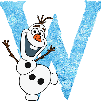 (351-D10-4A) Olaf Frozen Letters