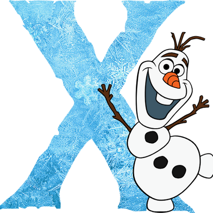 (351-D10-4A) Olaf Frozen Letters