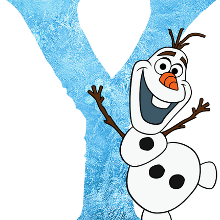 (351-D10-4A) Olaf Frozen Letters