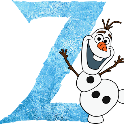 (351-D10-4A) Olaf Frozen Letters
