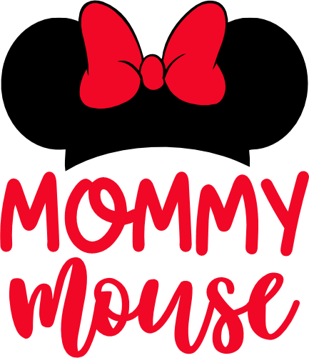(s351-D4-01) Minnie Mouse Ear Hat Family Custom Text