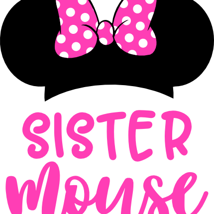 (351-D4-02) Minnie Mouse Polka Dot Ear Hat Family Custom Text