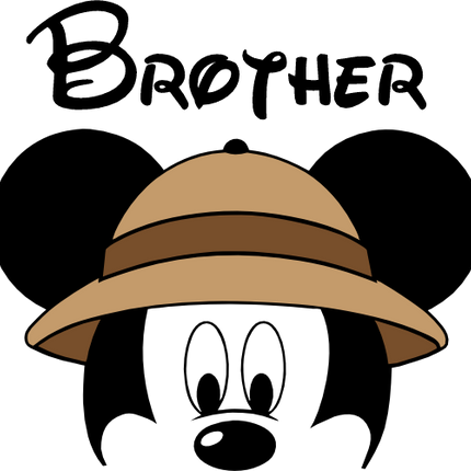 (351-D4-04) Safari Mickey Mouse Family Custom Text