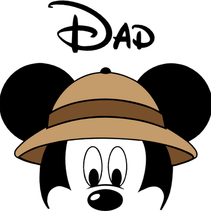 (351-D4-04) Safari Mickey Mouse Family Custom Text