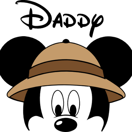 (351-D4-04) Safari Mickey Mouse Family Custom Text