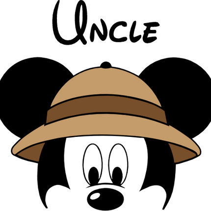 (351-D4-04) Safari Mickey Mouse Family Custom Text