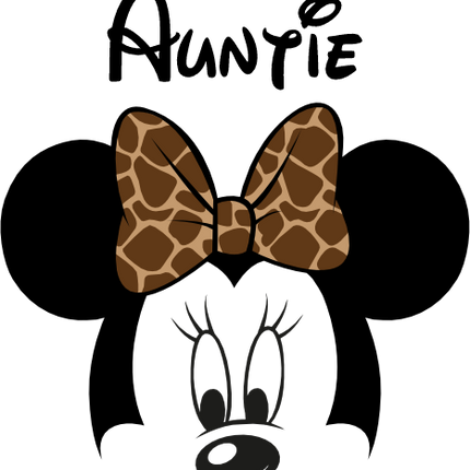 (351-D4-05) Safari Minnie Mouse Family Custom Text