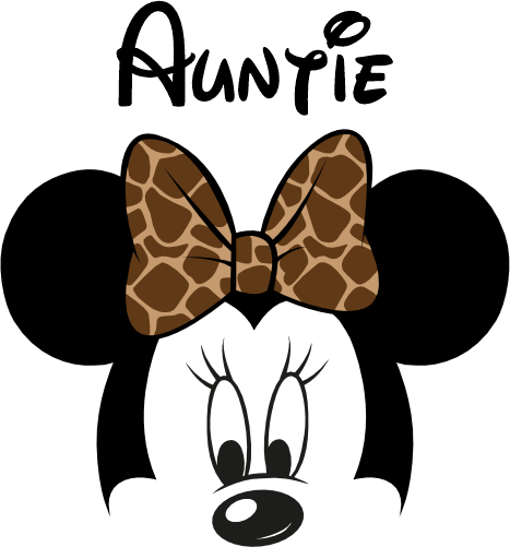 (351-D4-05) Safari Minnie Mouse Family Custom Text