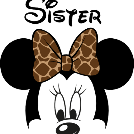 (351-D4-05) Safari Minnie Mouse Family Custom Text