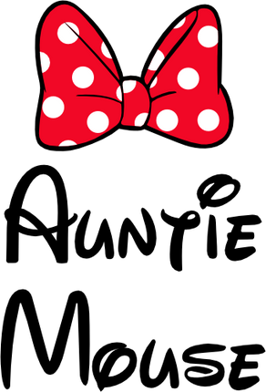 (351-D4-06) Minnie Mouse Bow Family Custom Text