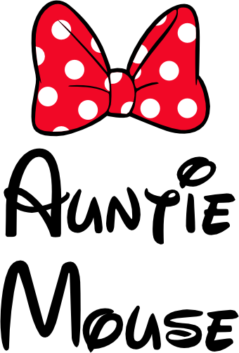 (351-D4-06) Minnie Mouse Bow Family Custom Text