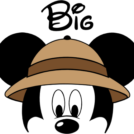 (351-D4-04) Safari Mickey Mouse Family Custom Text