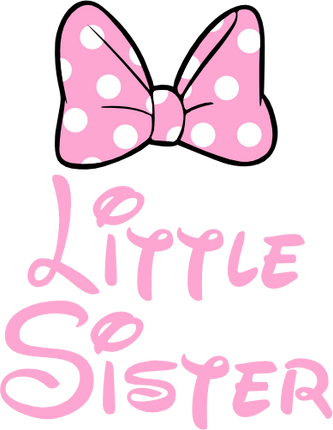 (351-D4-06) Minnie Mouse Bow Family Custom Text