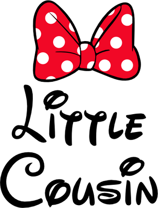 (351-D4-06) Minnie Mouse Bow Family Custom Text