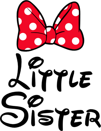 (351-D4-06) Minnie Mouse Bow Family Custom Text