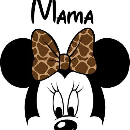 (351-D4-05) Safari Minnie Mouse Family Custom Text