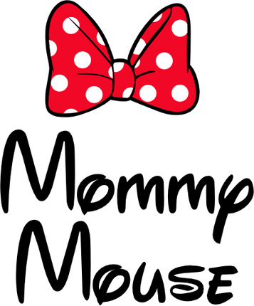 (351-D4-06) Minnie Mouse Bow Family Custom Text