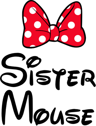 (351-D4-06) Minnie Mouse Bow Family Custom Text