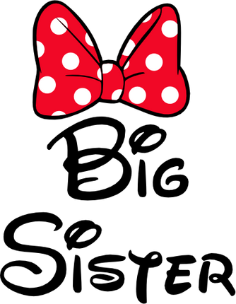(351-D4-06) Minnie Mouse Bow Family Custom Text