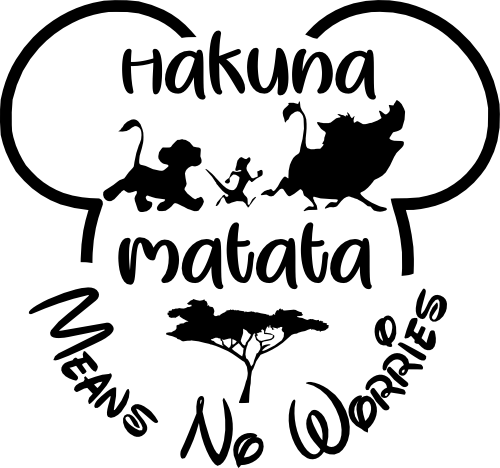 (351-D5-14) Hakuna Matata Means No Worries