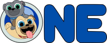 (351-D5-17) One Puppy Pals