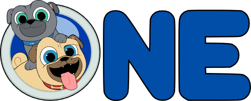 (s351-D5-17) One Puppy Pals