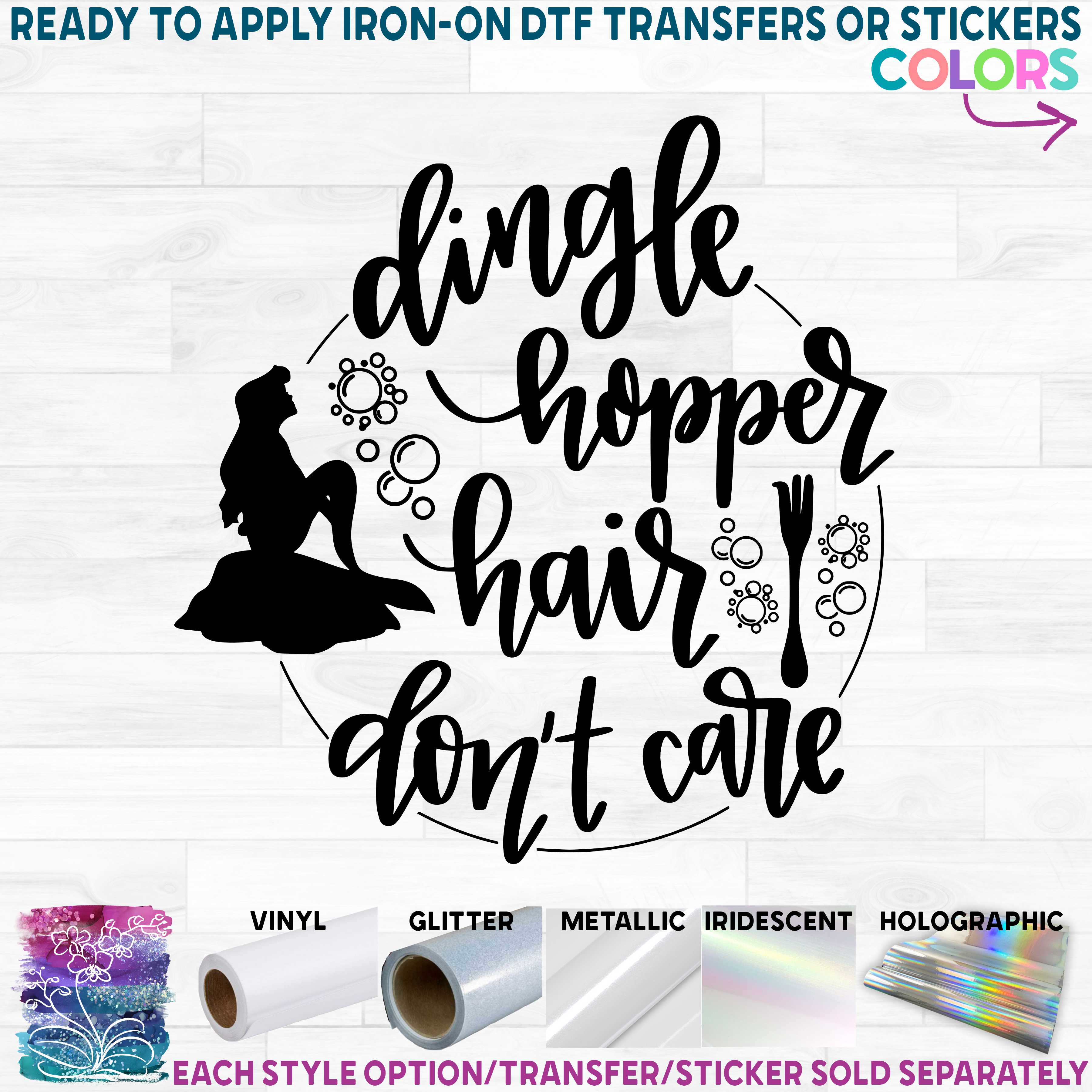(s351-D5-25) Dinglehopper Hair Don't Care